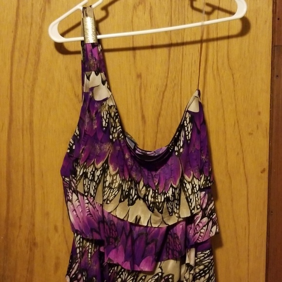 Dots one shoulder top FREE WITH PURCHASE JUST BUNDLE - Picture 1 of 6